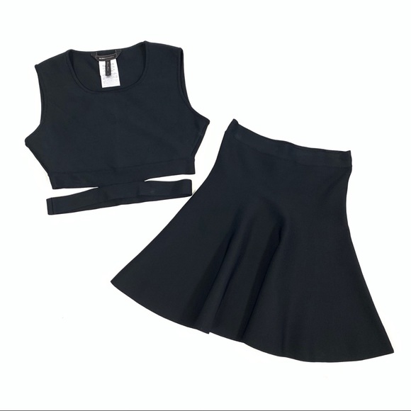 BCBGMaxAzria Dresses & Skirts - BCBGMaxazria Stretch Crop Top & Skirt size S & XS